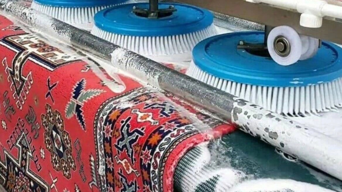 قالیشویی مهر، شستشوی فرش های دستبافت و ماشینی با دستگاه تمام اتوماتیک در قزوین